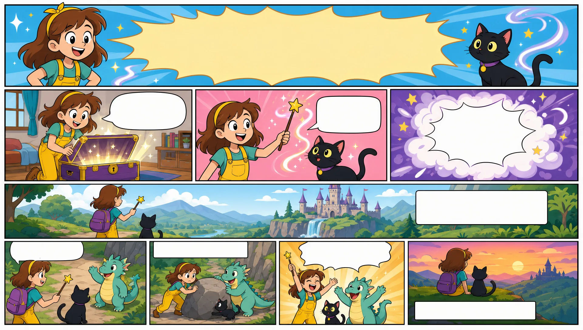 Sunday-style strip
