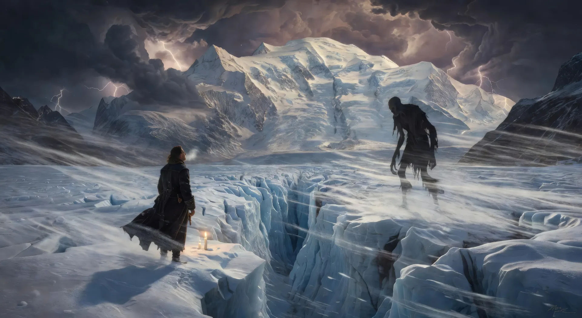 Confrontation on the Mer de Glace