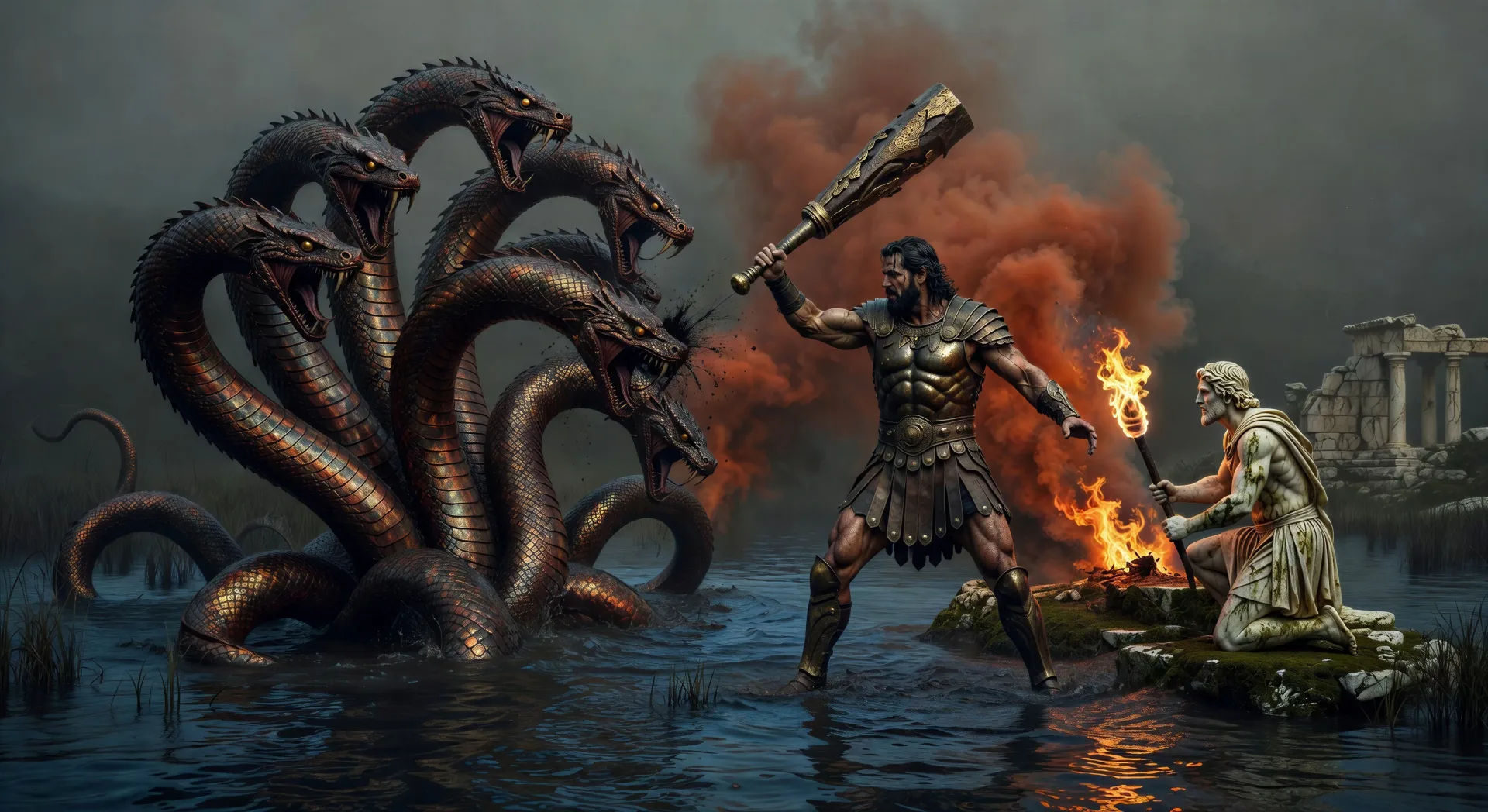 Hercules and the Lernaean Hydra