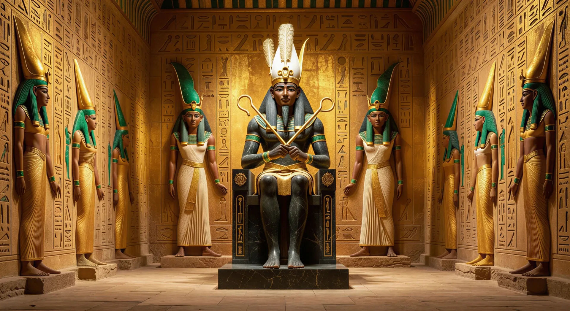 Osiris on the throne of the Duat