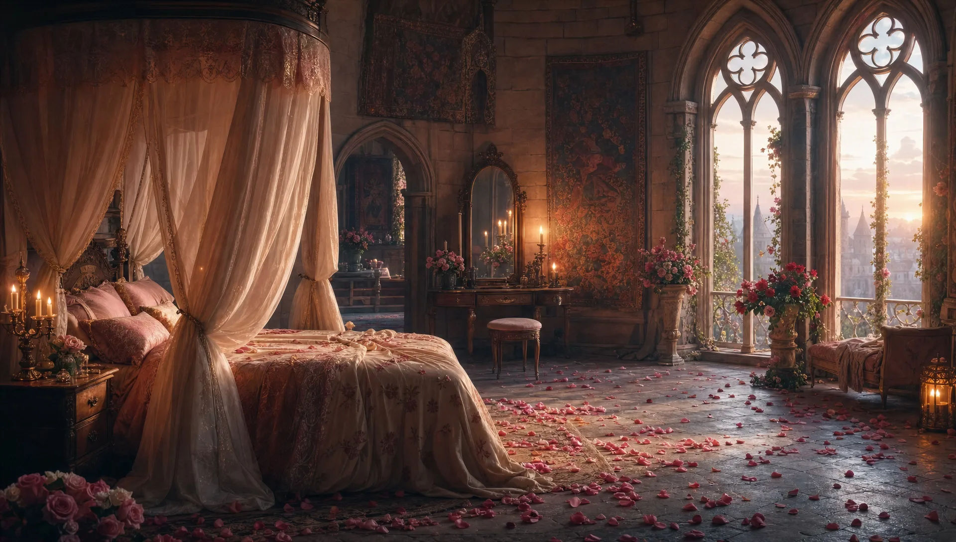 The tower bedchamber